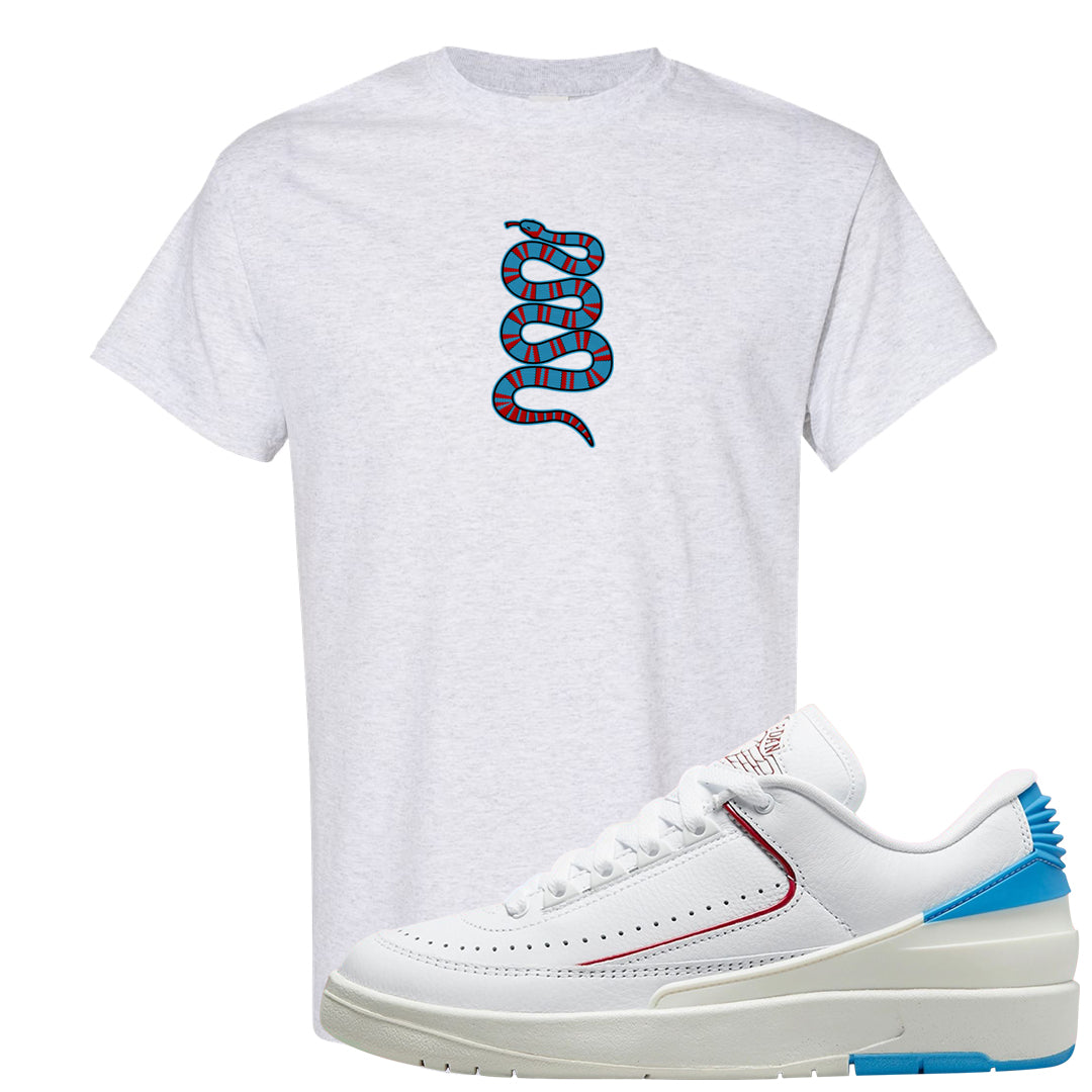 UNC to Chi Low 2s T Shirt | Coiled Snake, Ash