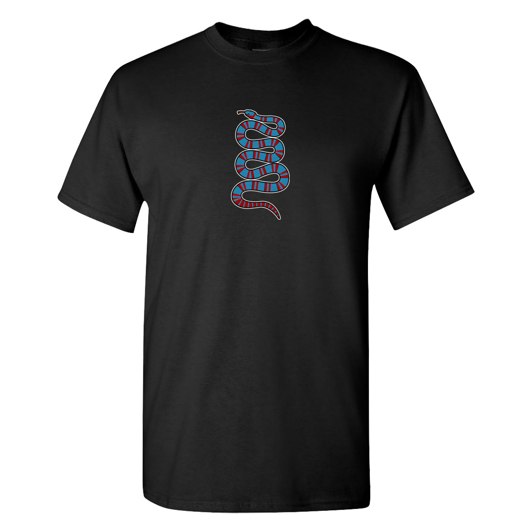 UNC to Chi Low 2s T Shirt | Coiled Snake, Black