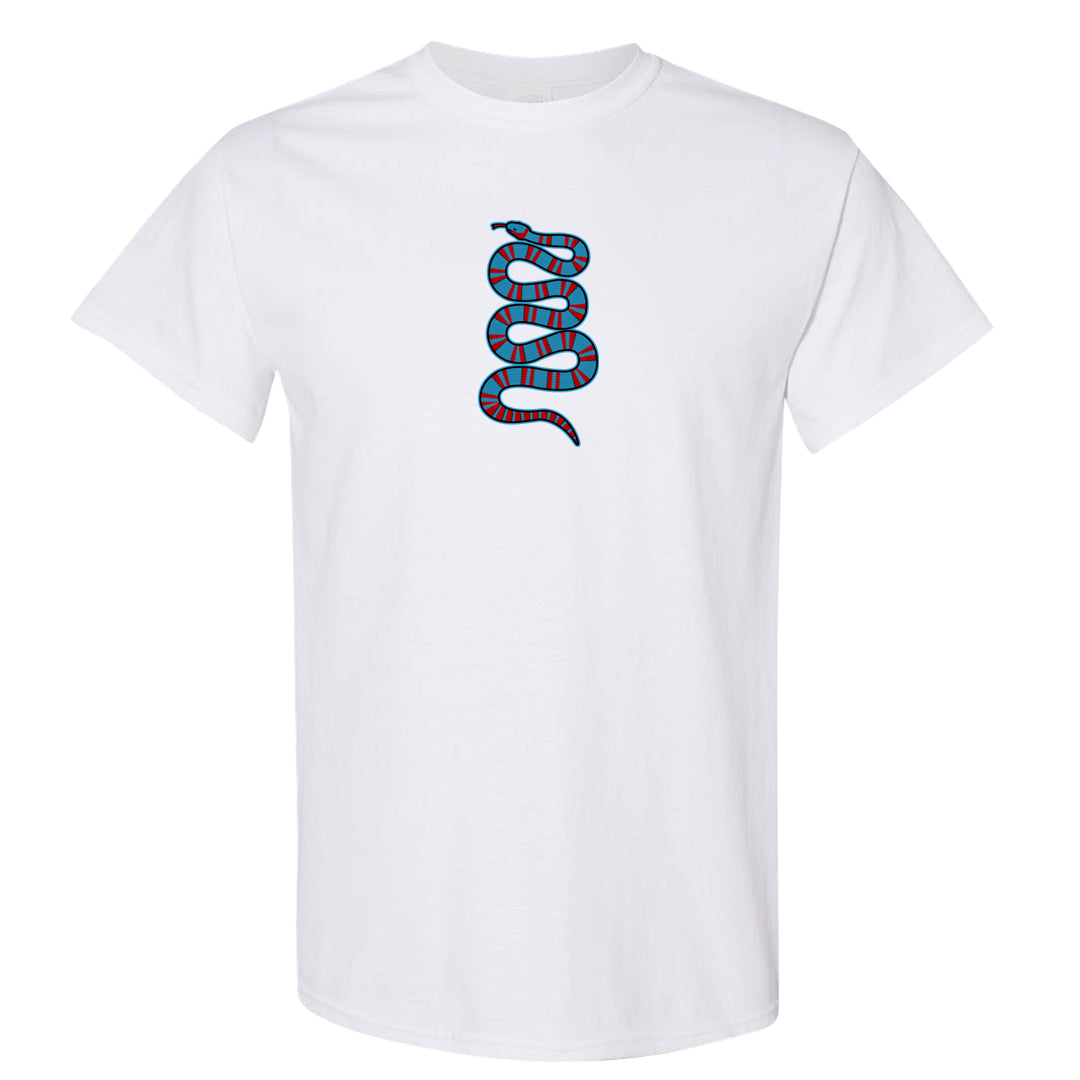 UNC to Chi Low 2s T Shirt | Coiled Snake, White