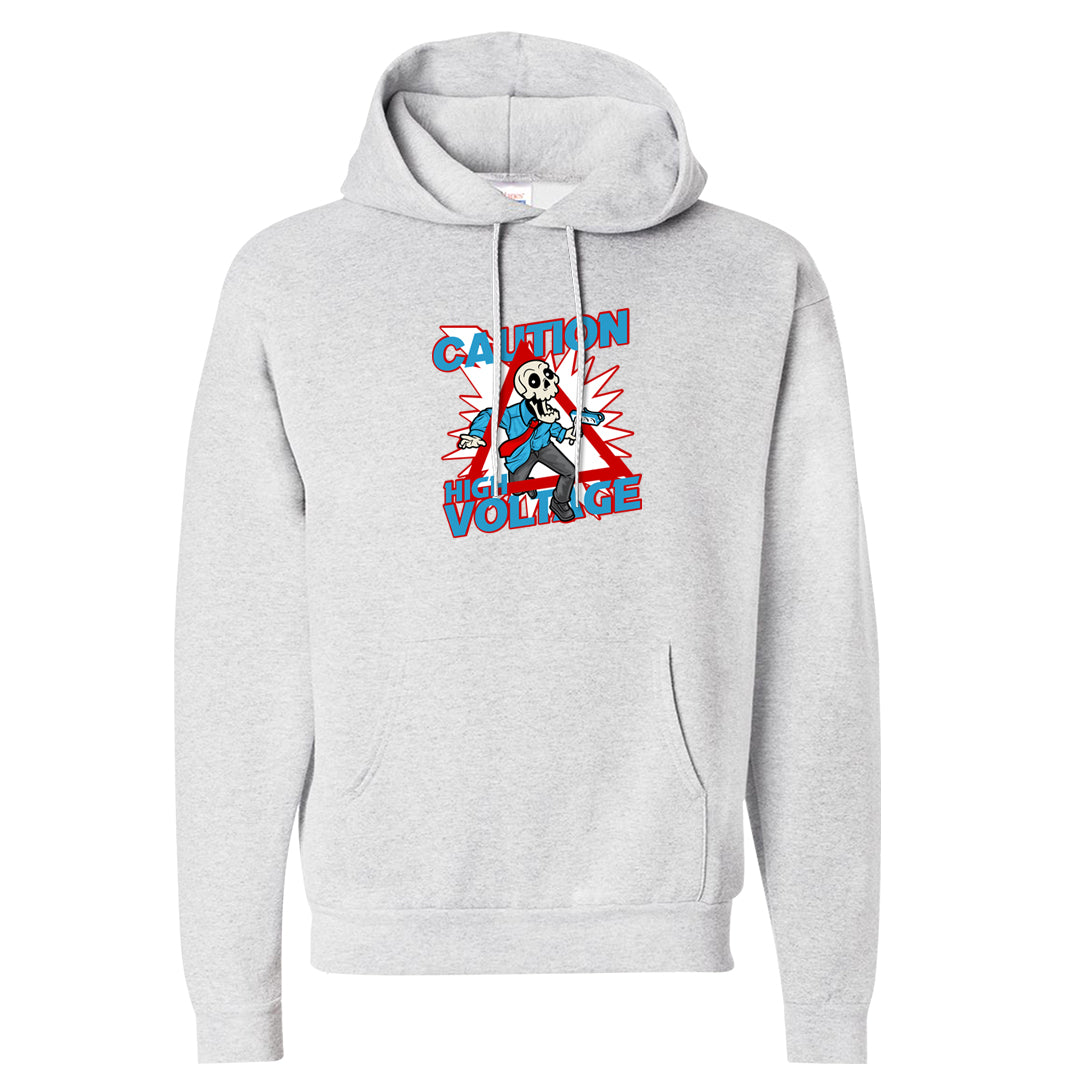 UNC to Chi Low 2s Hoodie | Caution High Voltage, Ash