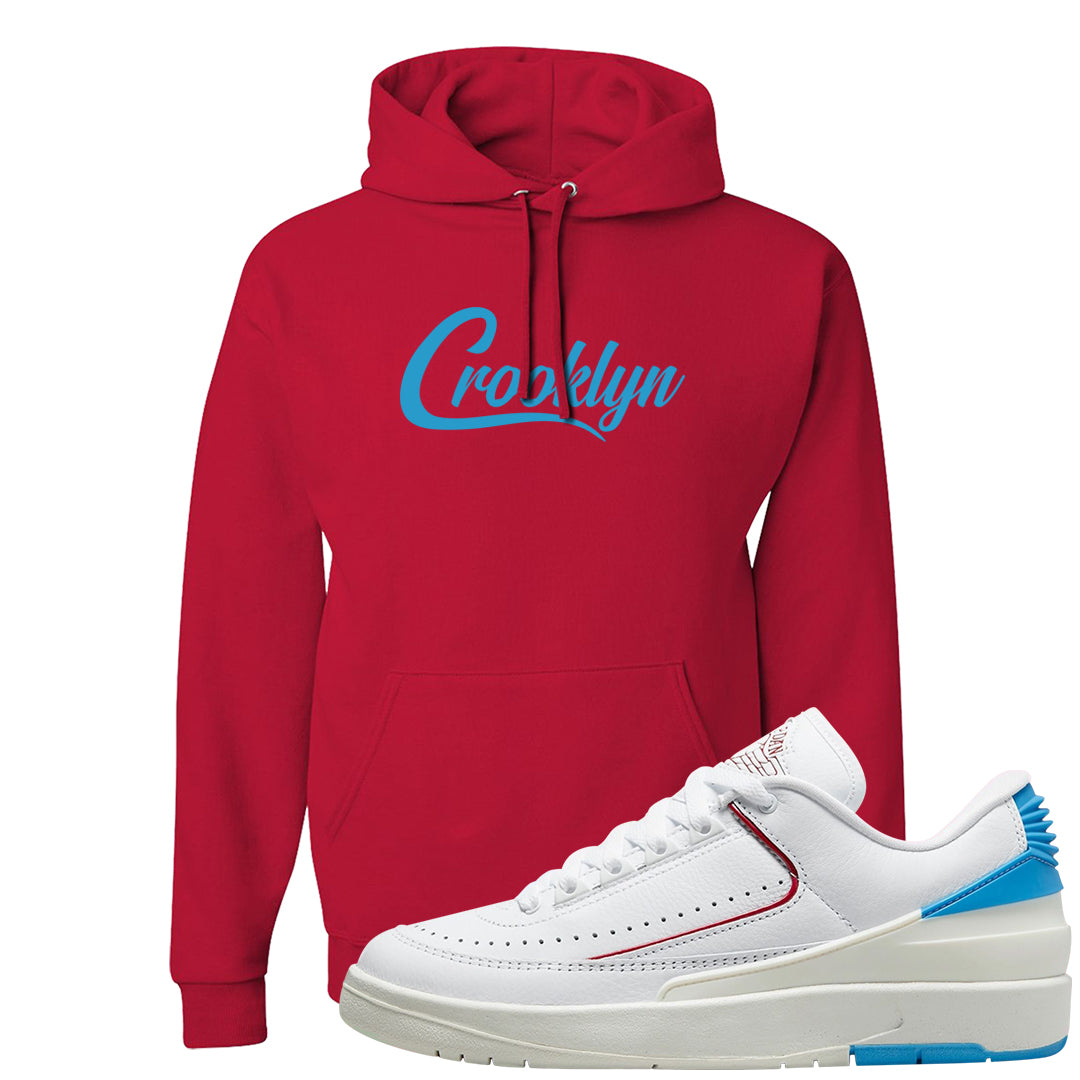 UNC to Chi Low 2s Hoodie | Crooklyn, Red