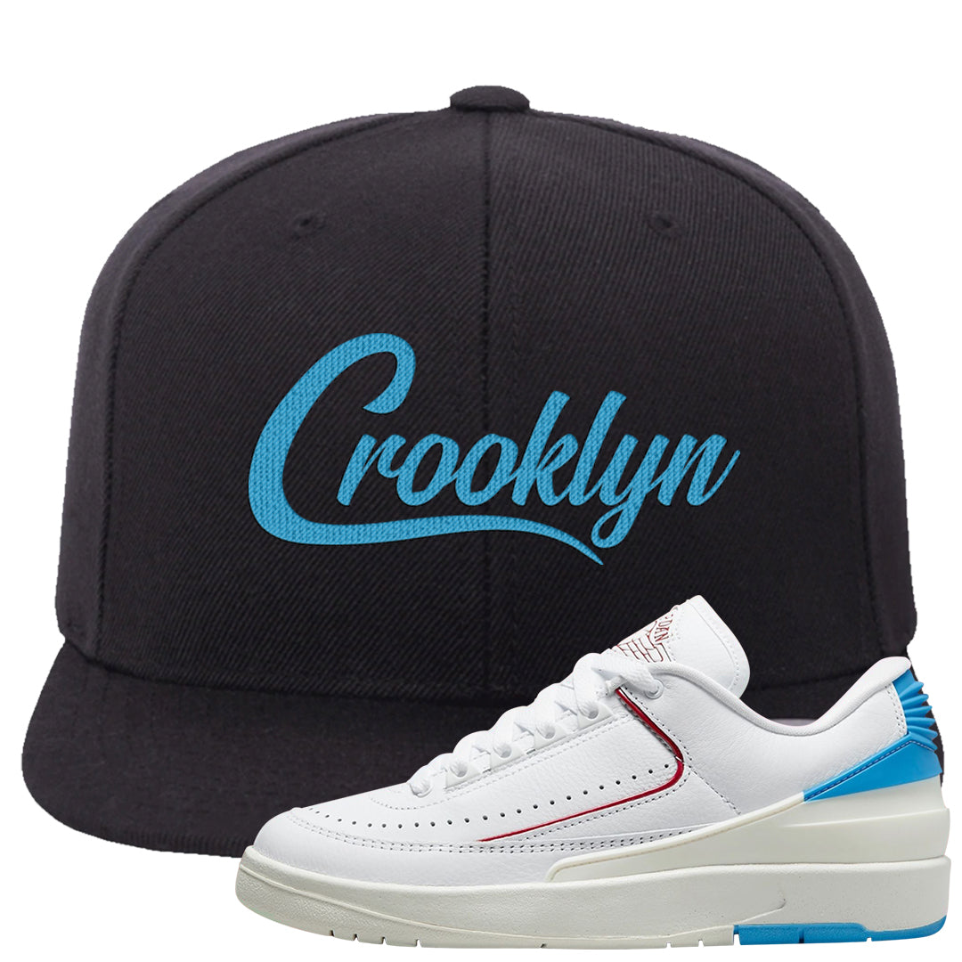 UNC to Chi Low 2s Snapback Hat | Crooklyn, Black