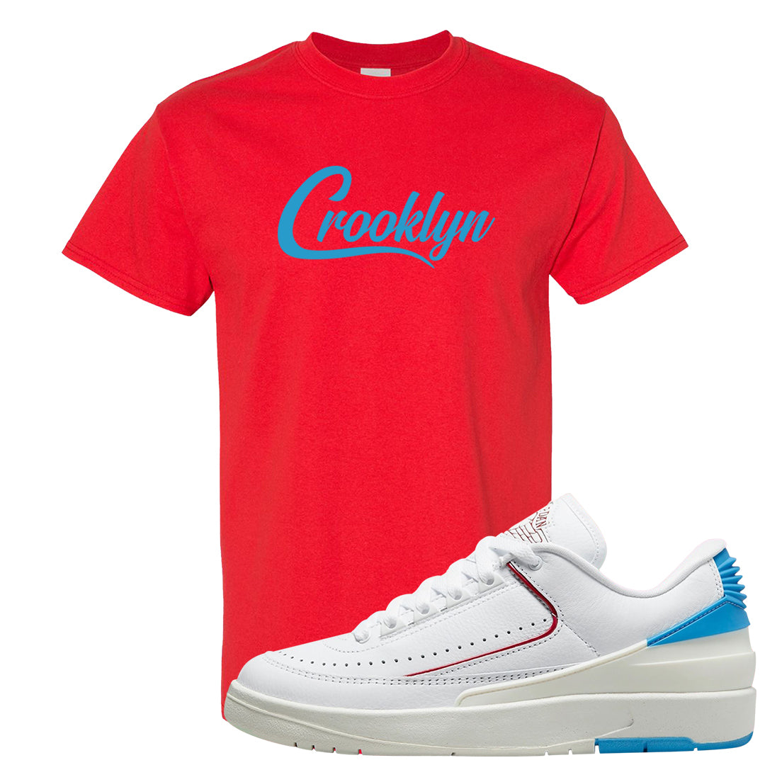 UNC to Chi Low 2s T Shirt | Crooklyn, Red
