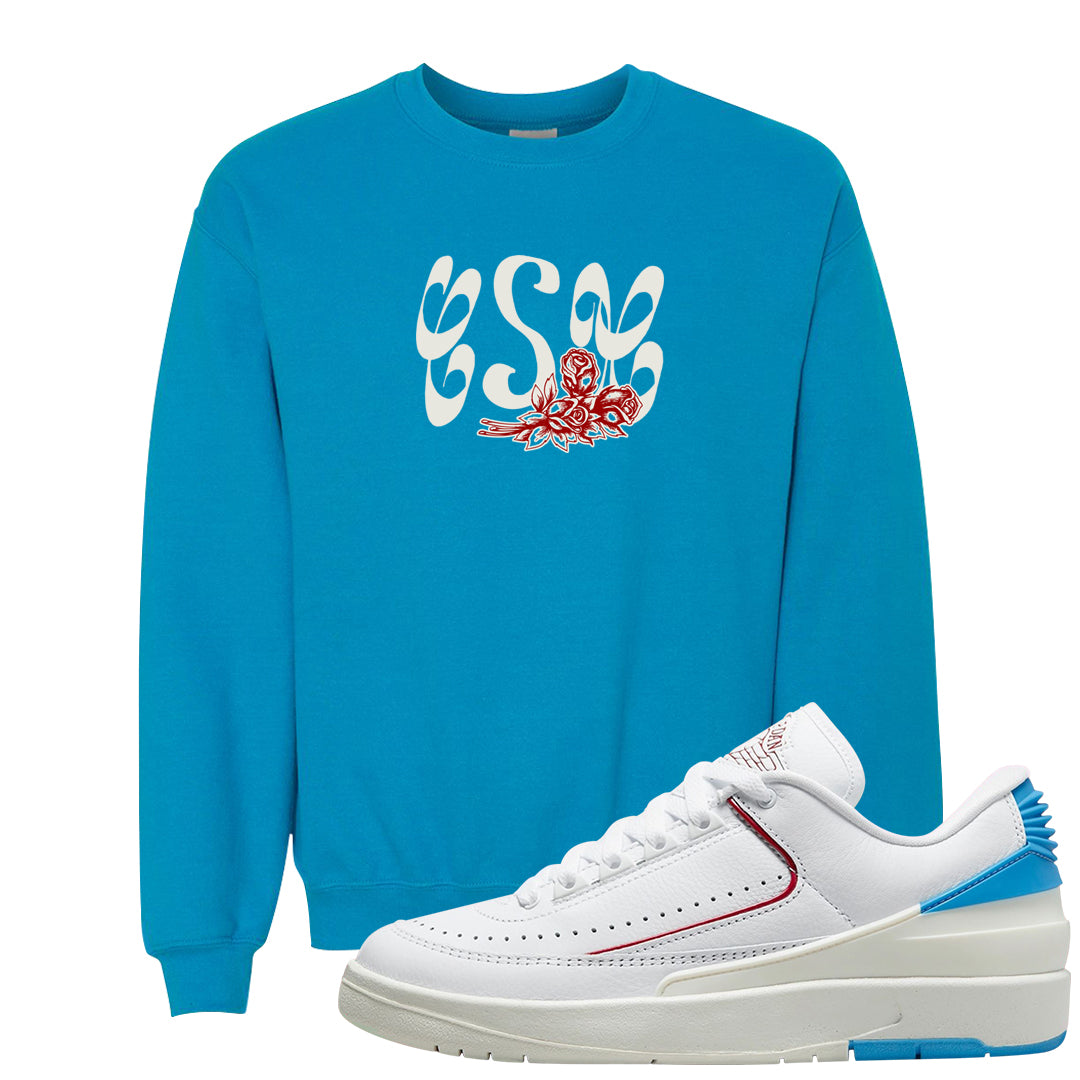 UNC to Chi Low 2s Crewneck Sweatshirt | Certified Sneakerhead, Sapphire