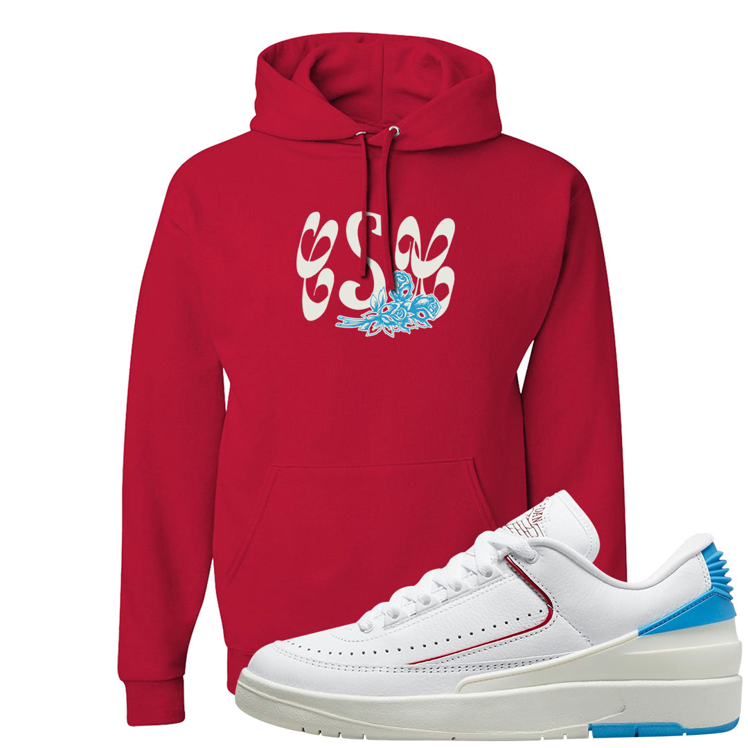 UNC to Chi Low 2s Hoodie | Certified Sneakerhead, Red