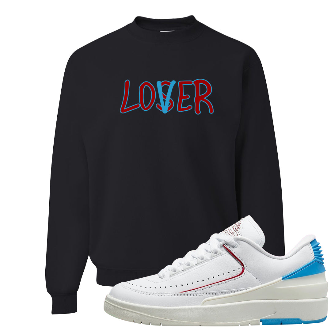 UNC to Chi Low 2s Crewneck Sweatshirt | Lover, Black