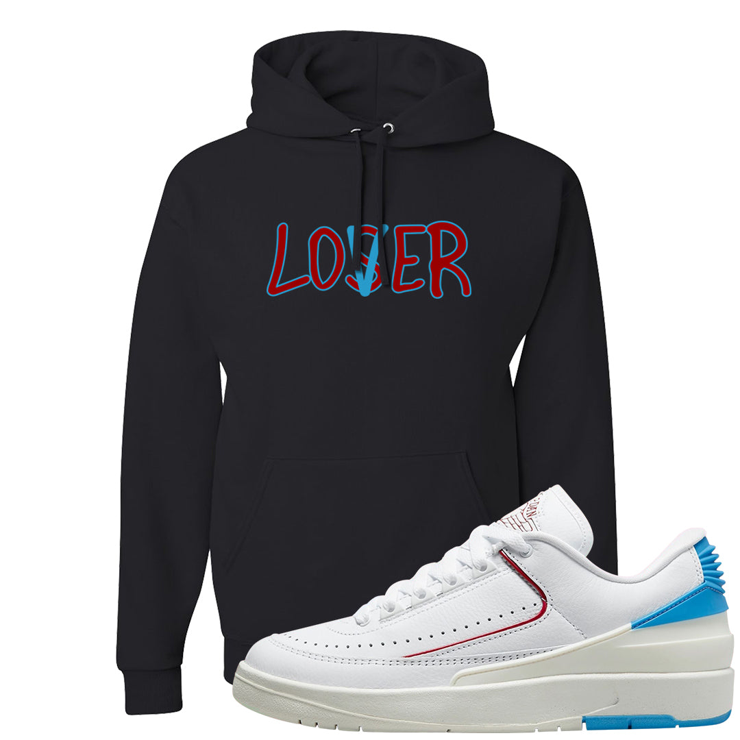 UNC to Chi Low 2s Hoodie | Lover, Black