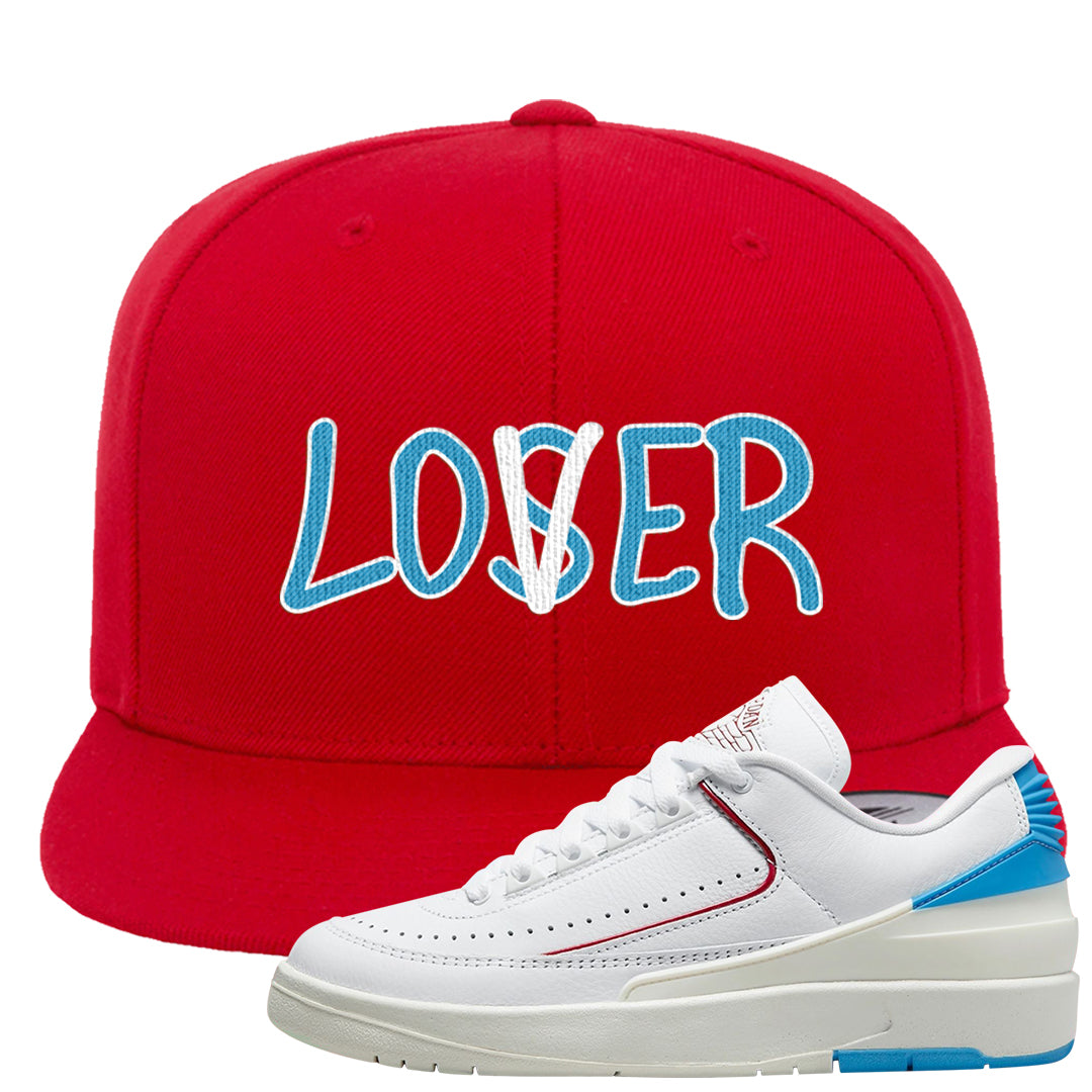 UNC to Chi Low 2s Snapback Hat | Lover, Red