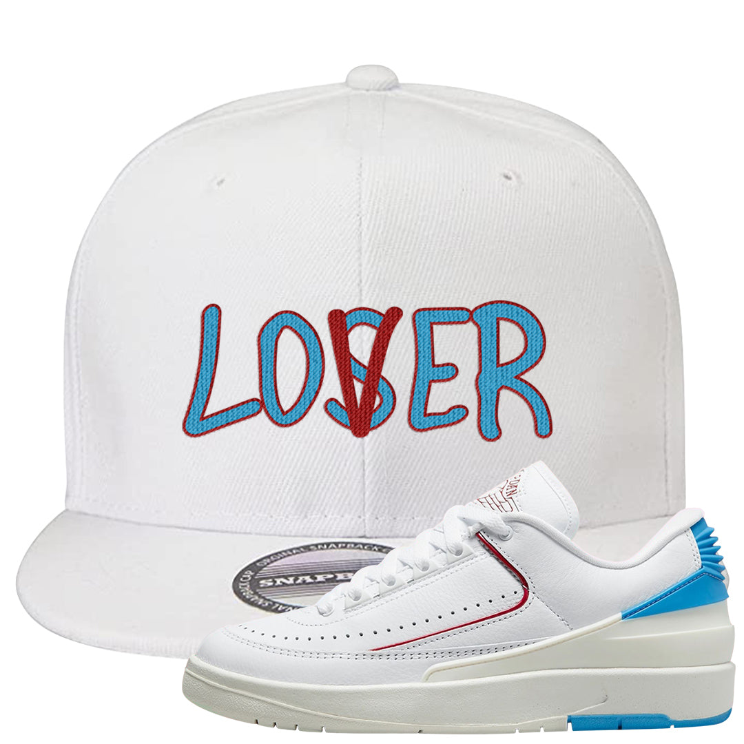 UNC to Chi Low 2s Snapback Hat | Lover, White