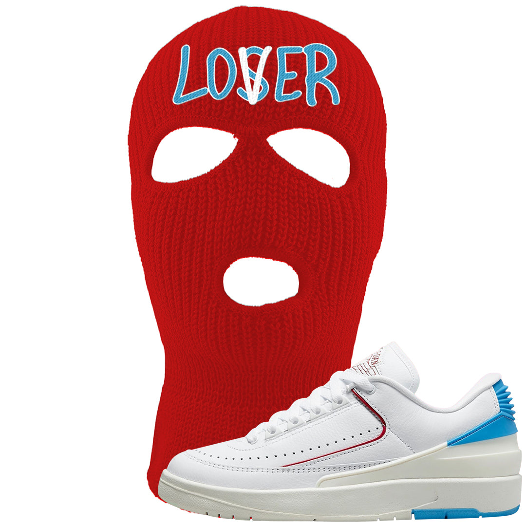 UNC to Chi Low 2s Ski Mask | Lover, Red