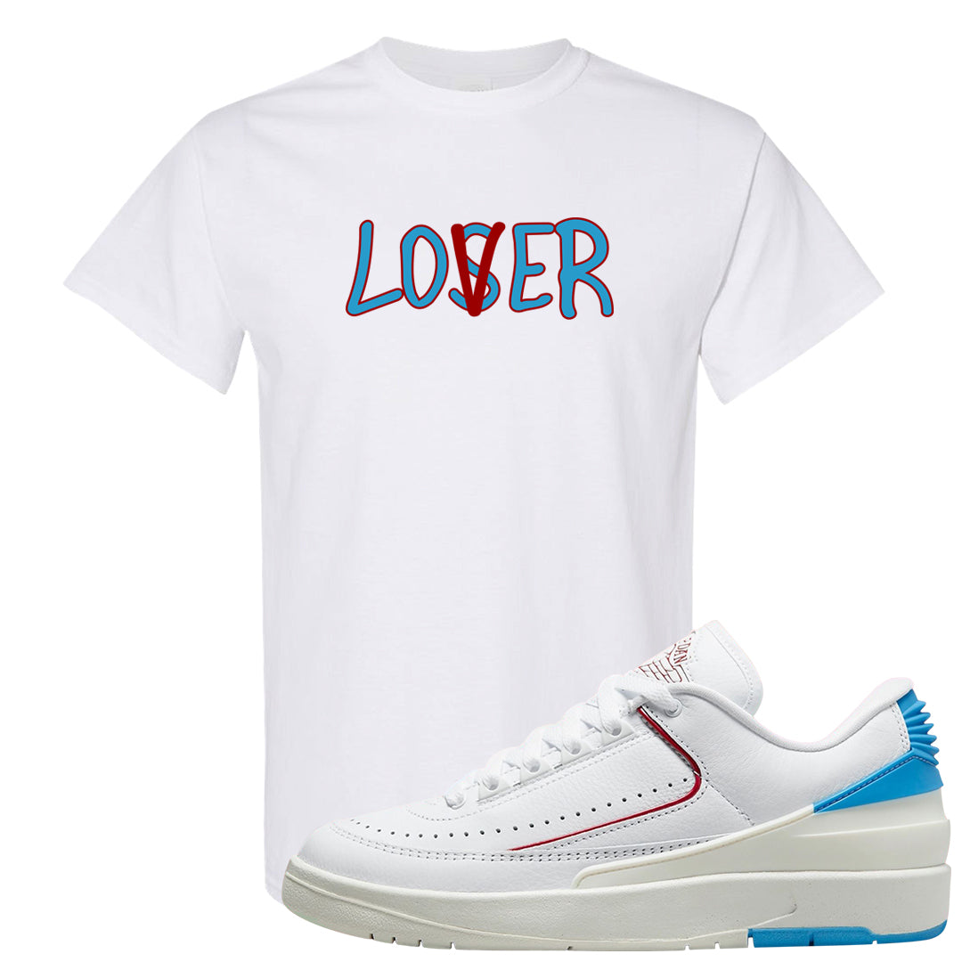 UNC to Chi Low 2s T Shirt | Lover, White