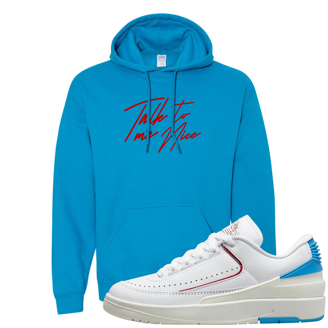 UNC to Chi Low 2s Hoodie | Talk To Me Nice, Sapphire