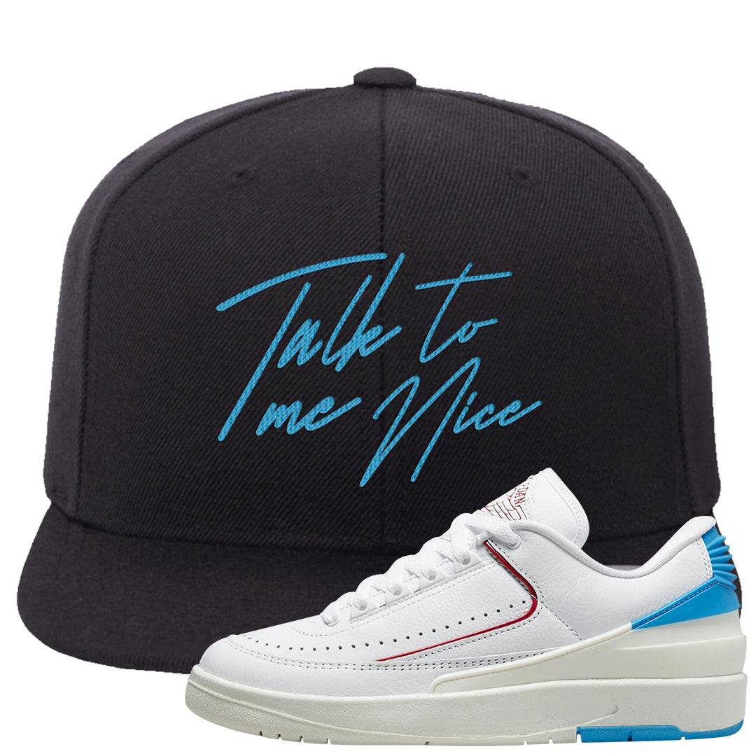 UNC to Chi Low 2s Snapback Hat | Talk To Me Nice, Black