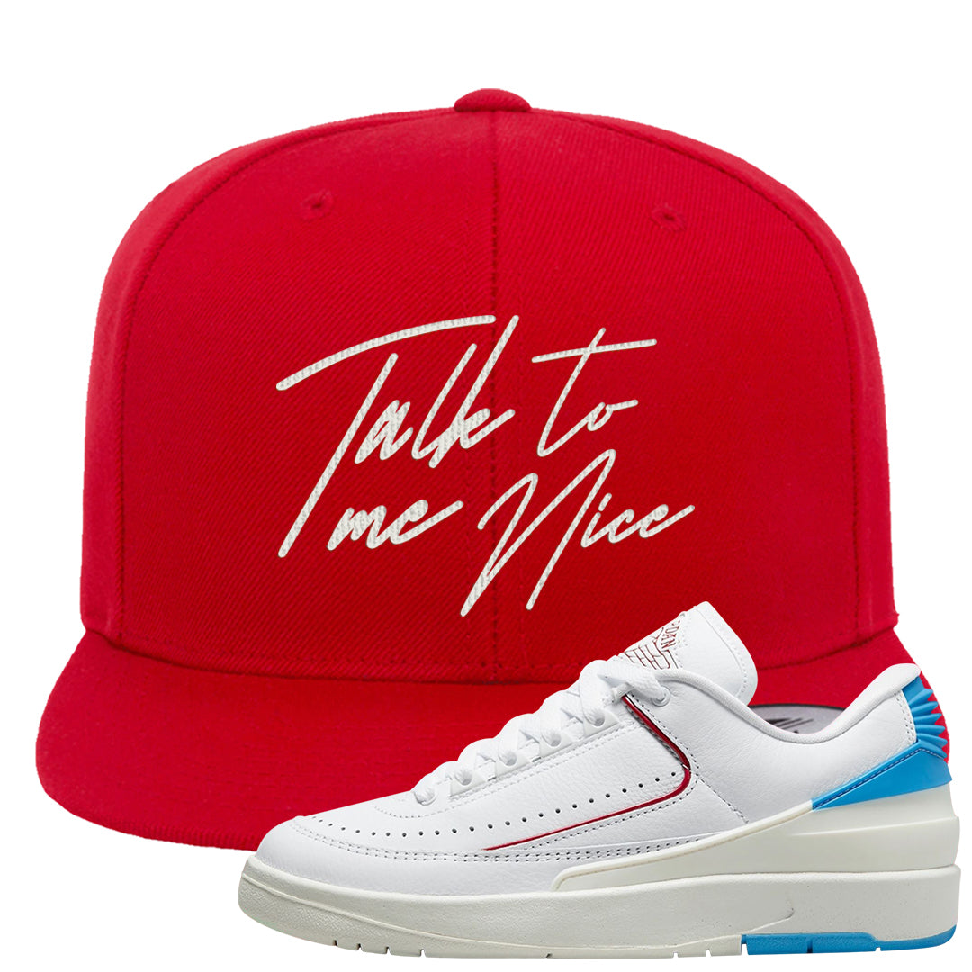 UNC to Chi Low 2s Snapback Hat | Talk To Me Nice, Red