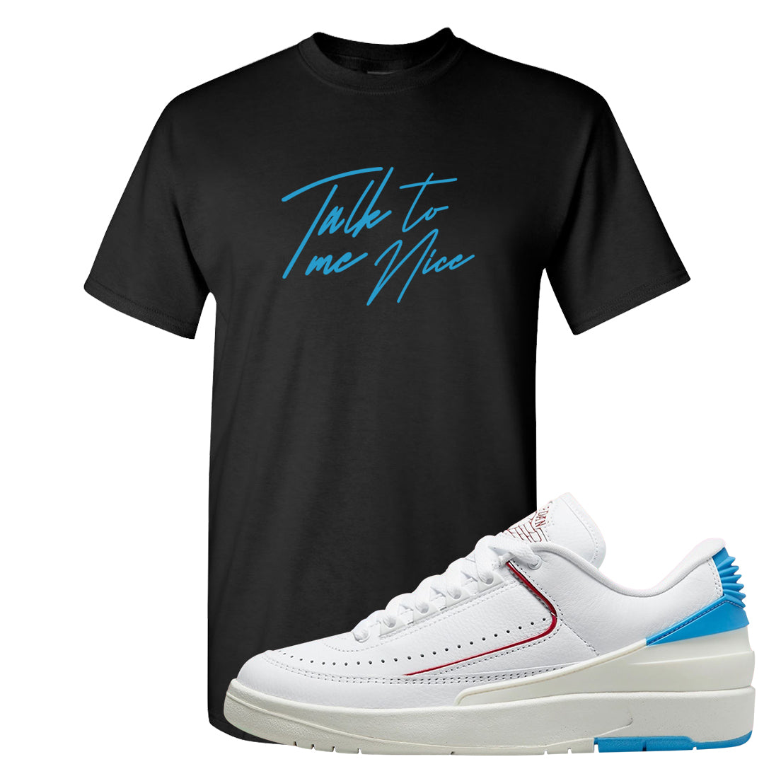 UNC to Chi Low 2s T Shirt | Talk To Me Nice, Black