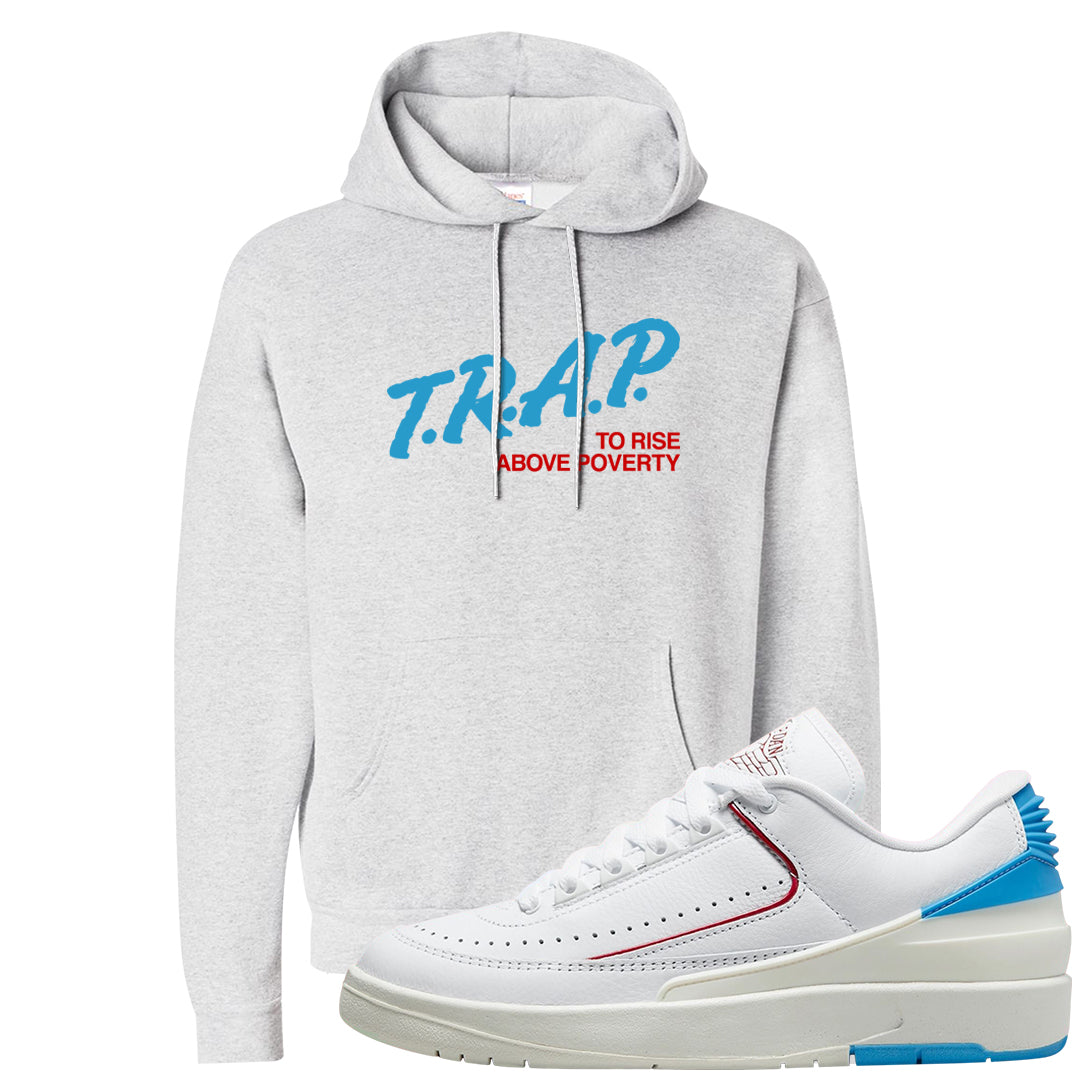 UNC to Chi Low 2s Hoodie | Trap To Rise Above Poverty, Ash