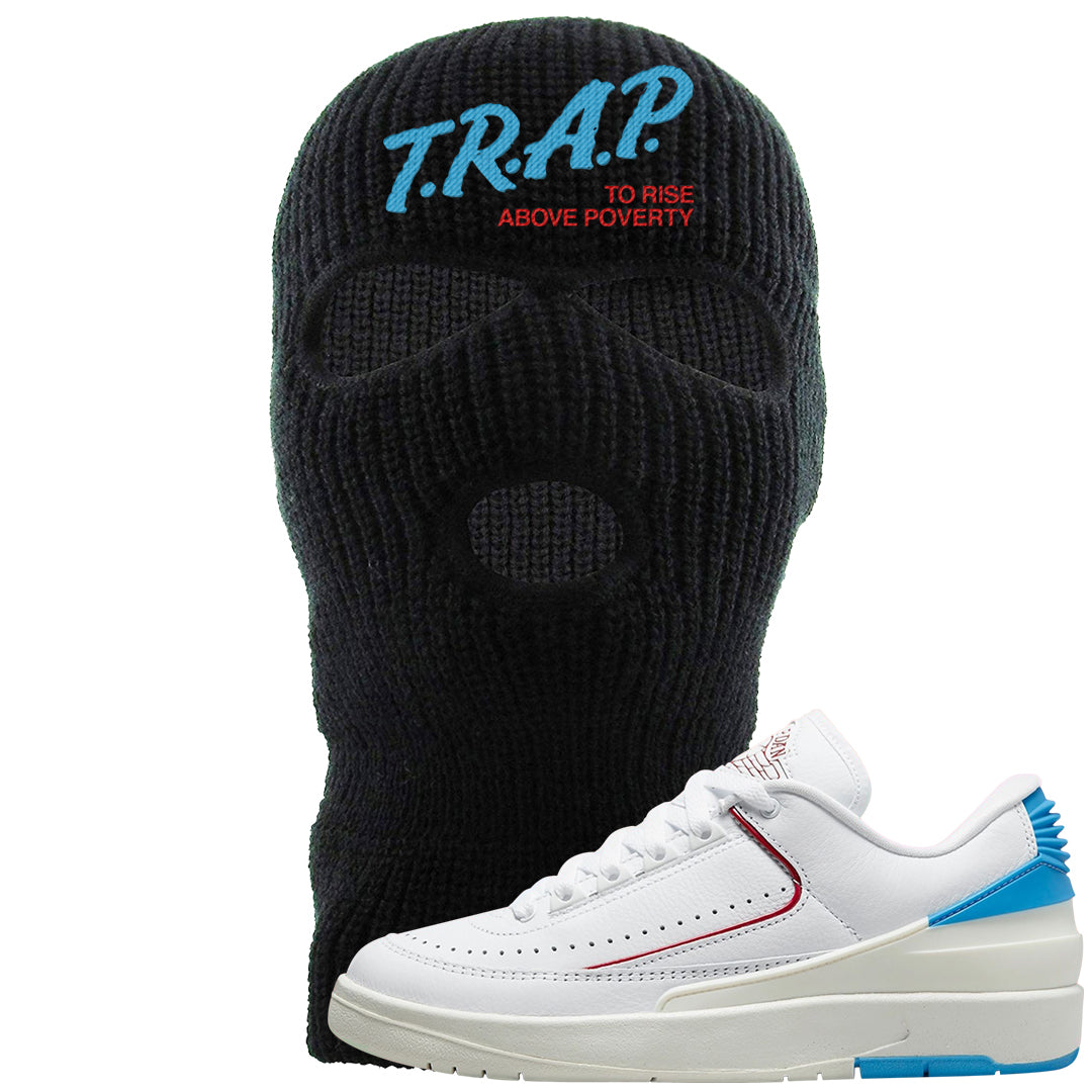 UNC to Chi Low 2s Ski Mask | Trap To Rise Above Poverty, Black