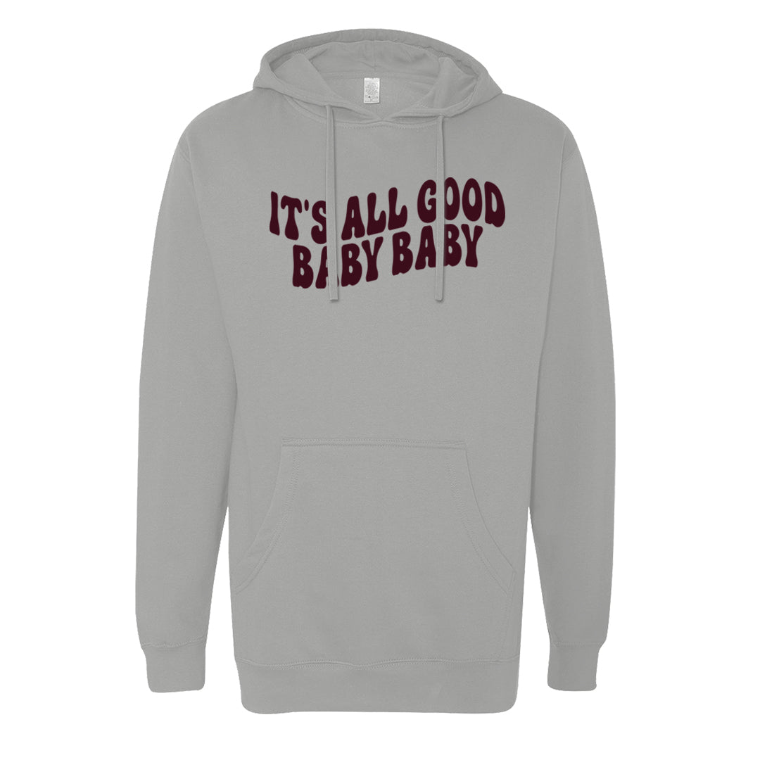 Archaeo Brown 3s Hoodie | All Good Baby, Gravel