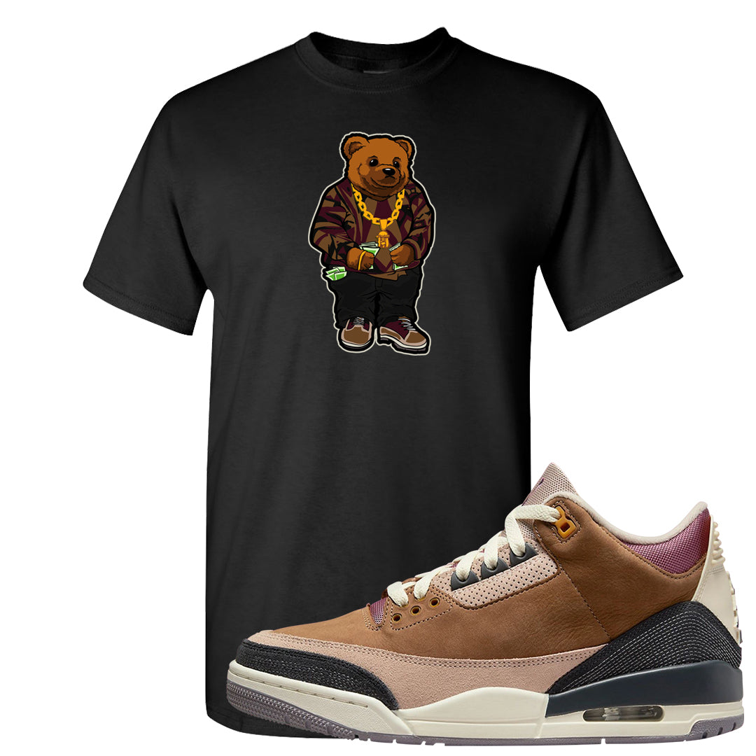 Archaeo Brown 3s T Shirt | Sweater Bear, Black