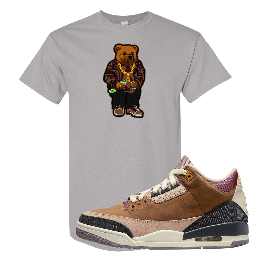 Archaeo Brown 3s T Shirt | Sweater Bear, Gravel