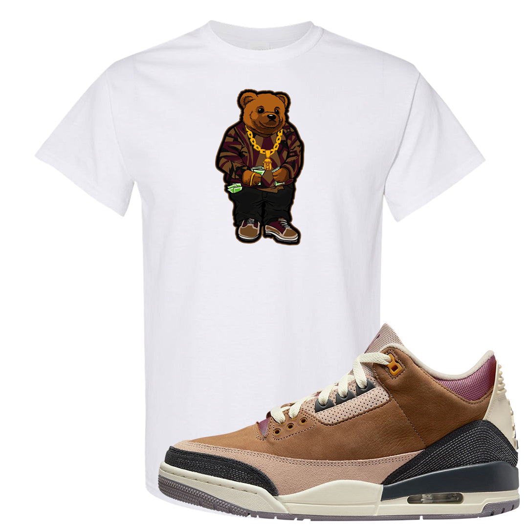 Archaeo Brown 3s T Shirt | Sweater Bear, White