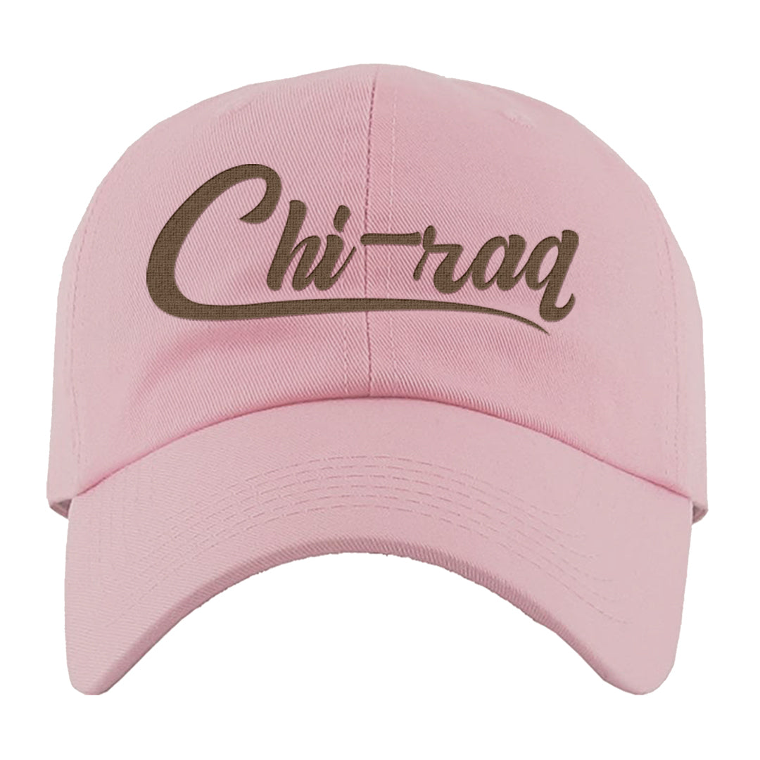 Archaeo Brown 3s Dad Hat | Chiraq, Light Pink