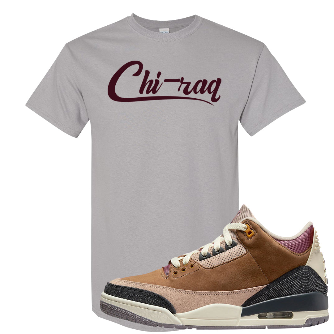 Archaeo Brown 3s T Shirt | Chiraq, Gravel