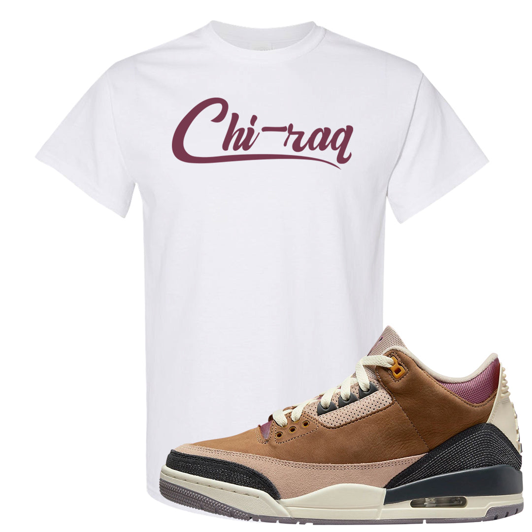 Archaeo Brown 3s T Shirt | Chiraq, White