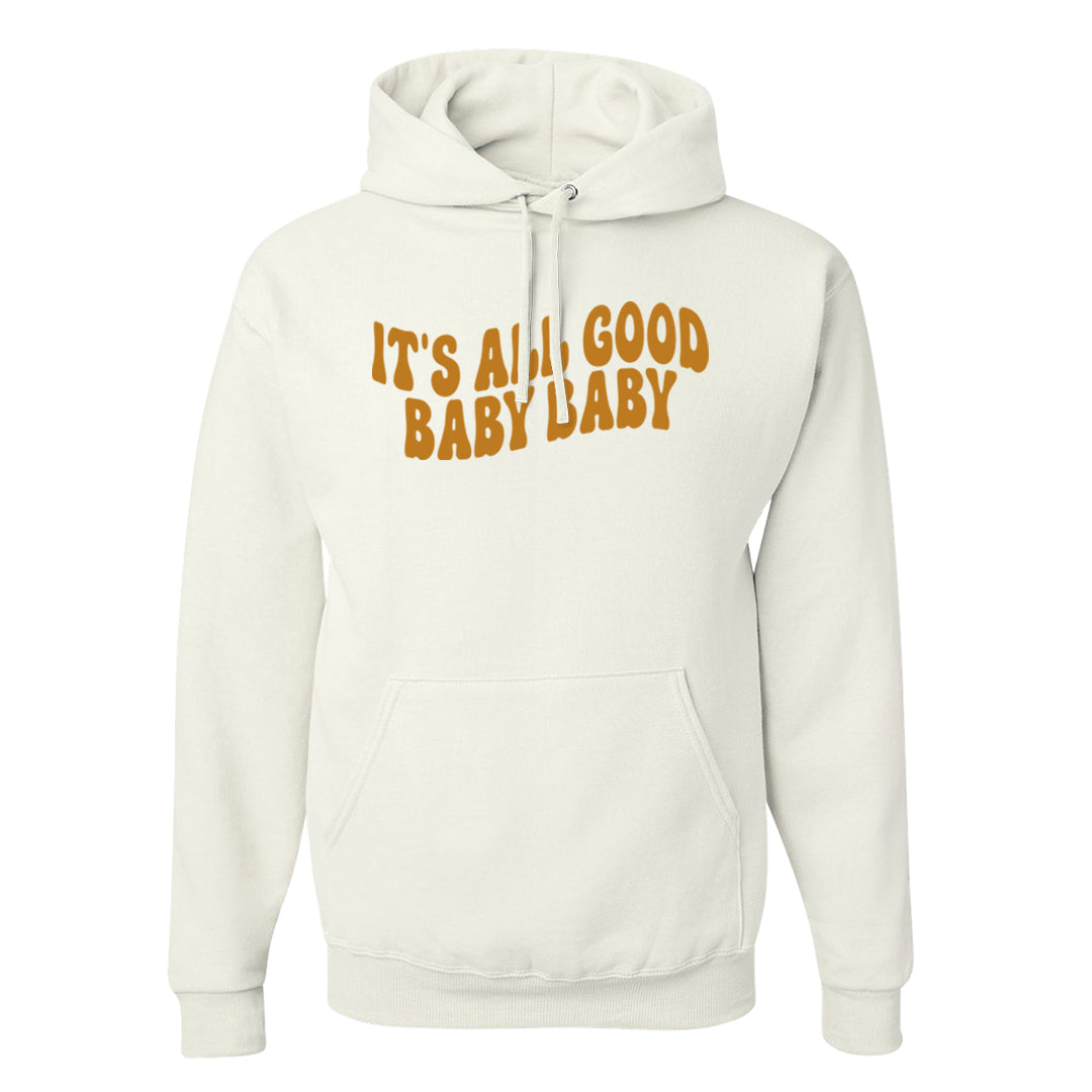 Black Cement Gold 3s Hoodie | All Good Baby, White