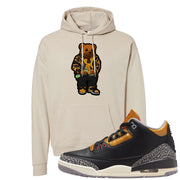 Black Cement Gold 3s Hoodie | Sweater Bear, Sand