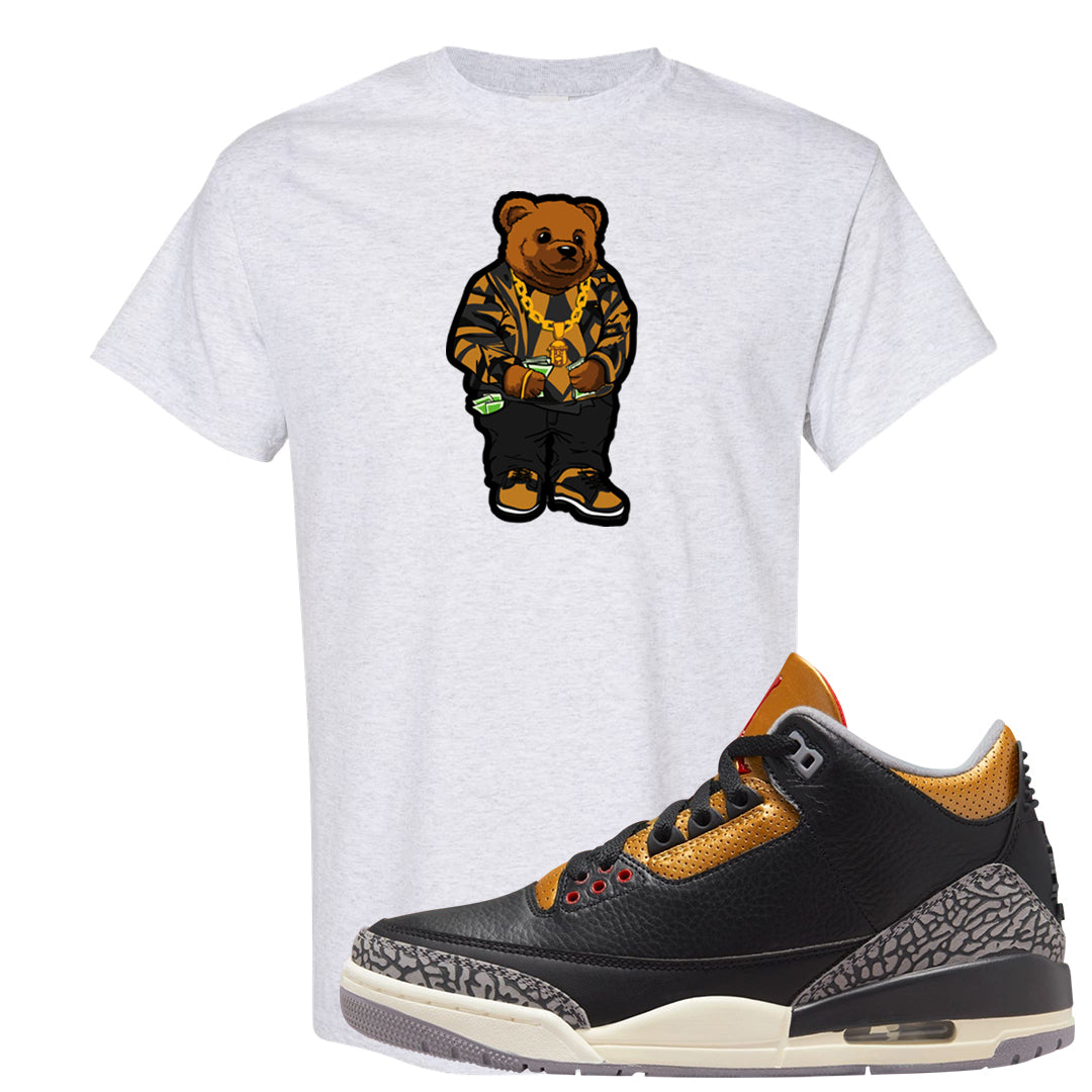 Black Cement Gold 3s T Shirt | Sweater Bear, Ash