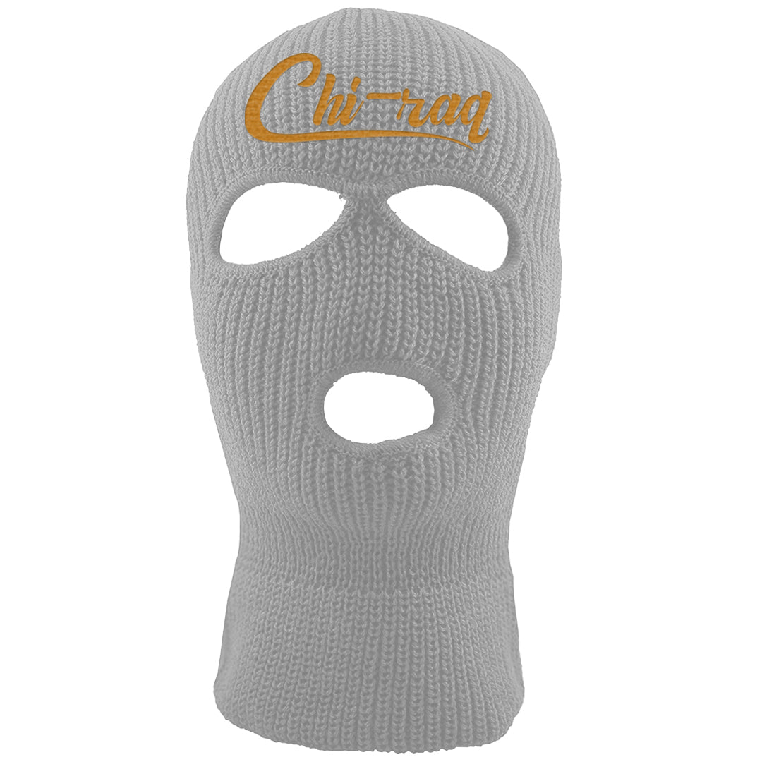 Black Cement Gold 3s Ski Mask | Chiraq, Light Gray