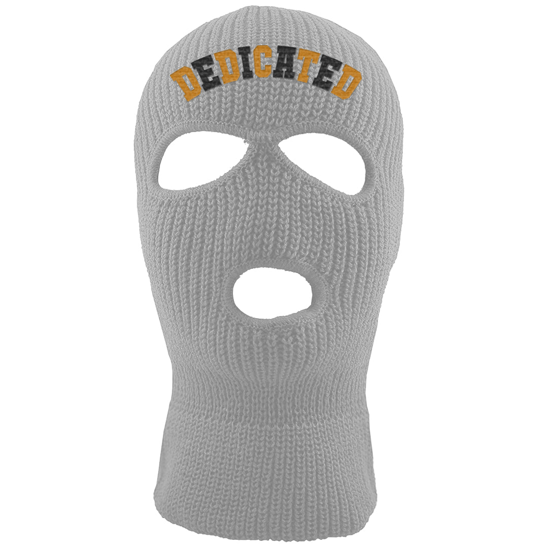 Black Cement Gold 3s Ski Mask | Dedicated, Light Gray