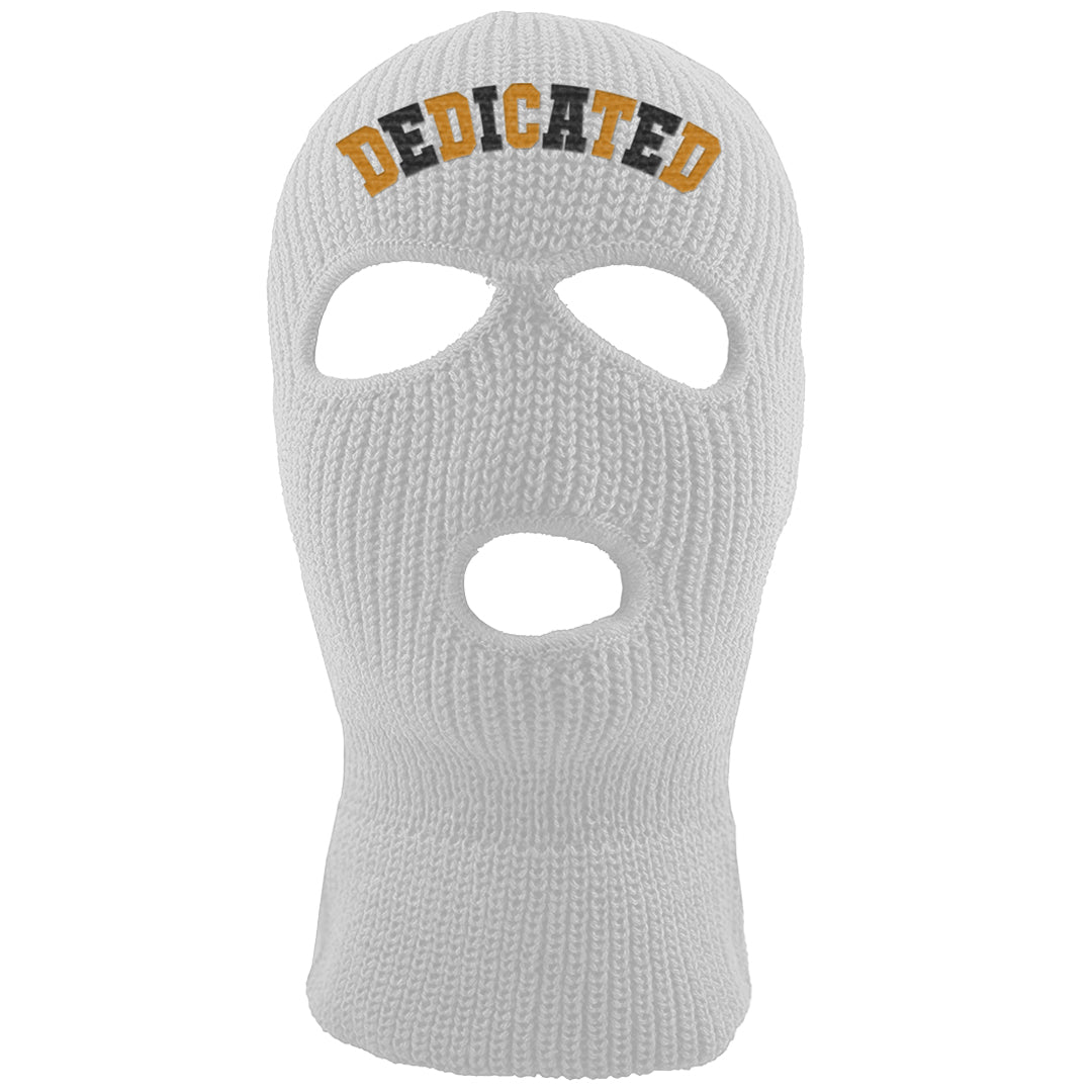 Black Cement Gold 3s Ski Mask | Dedicated, White