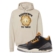 Black Cement Gold 3s Hoodie | Remember To Smile, Sand