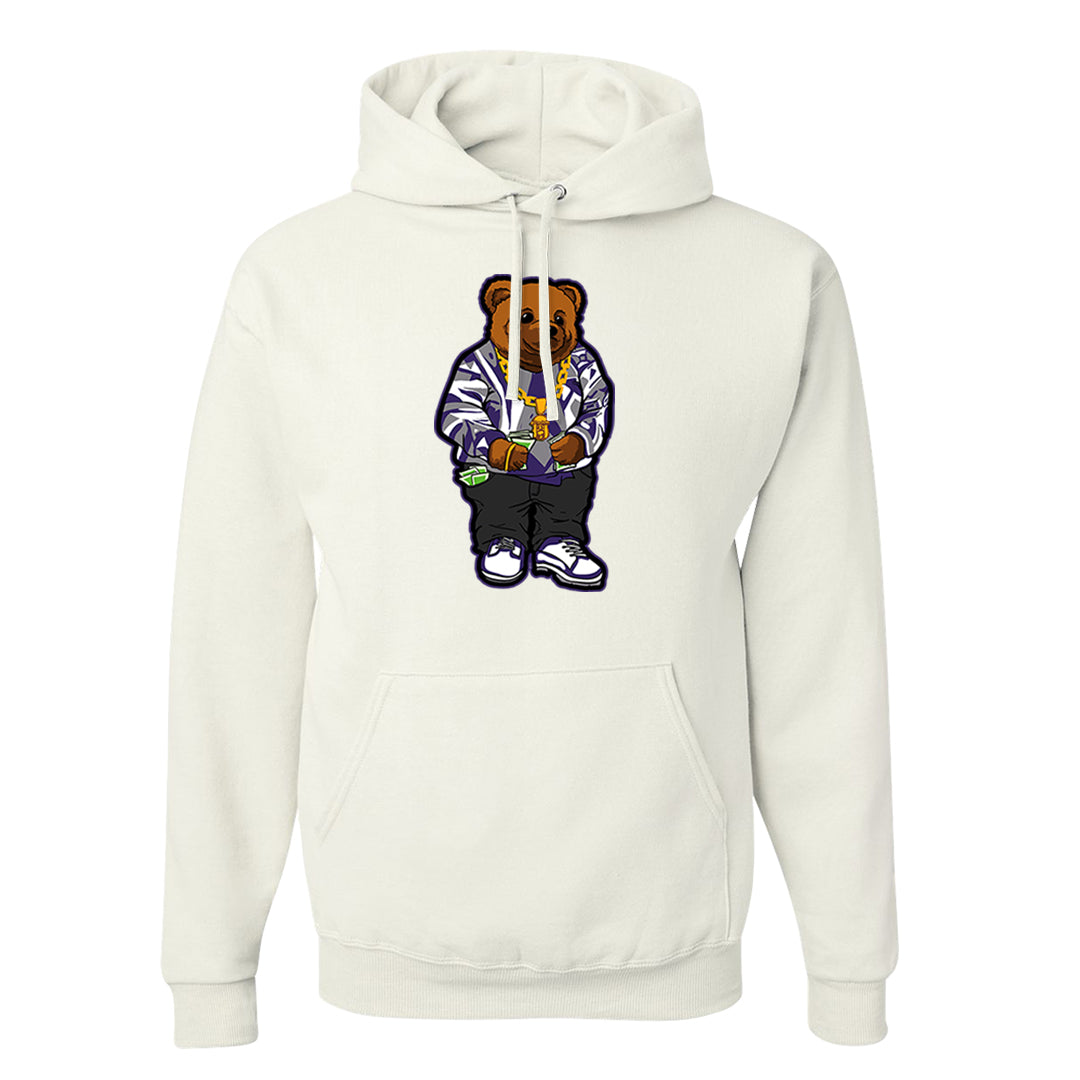 Dark Iris 3s Hoodie | Sweater Bear, White