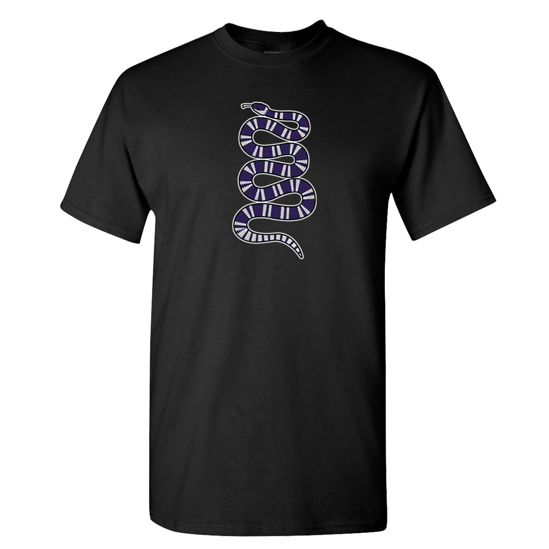 Dark Iris 3s T Shirt | Coiled Snake, Black