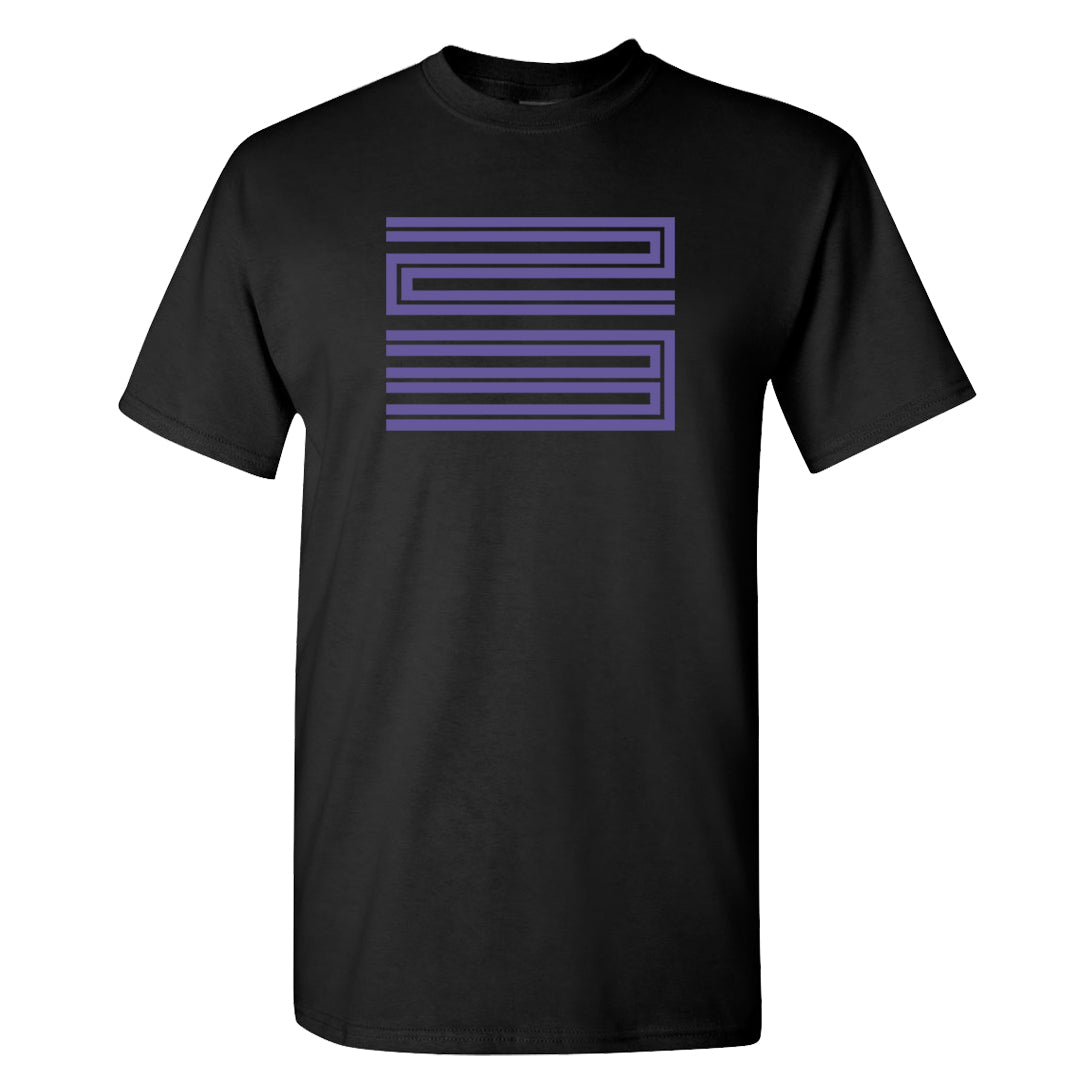 Dark Iris 3s T Shirt | Double Line 23, Black