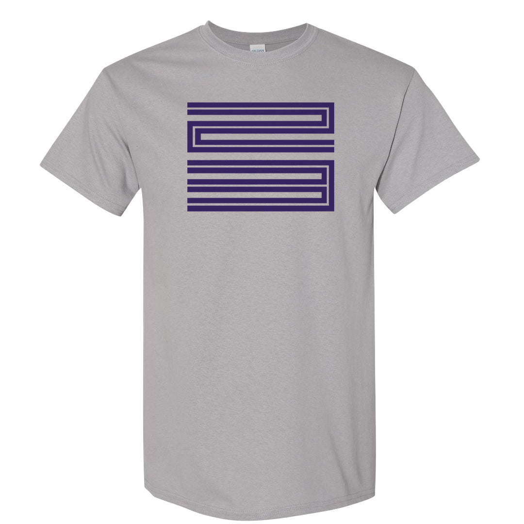 Dark Iris 3s T Shirt | Double Line 23, Gravel