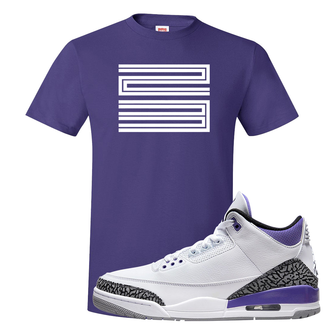 Dark Iris 3s T Shirt | Double Line 23, Purple