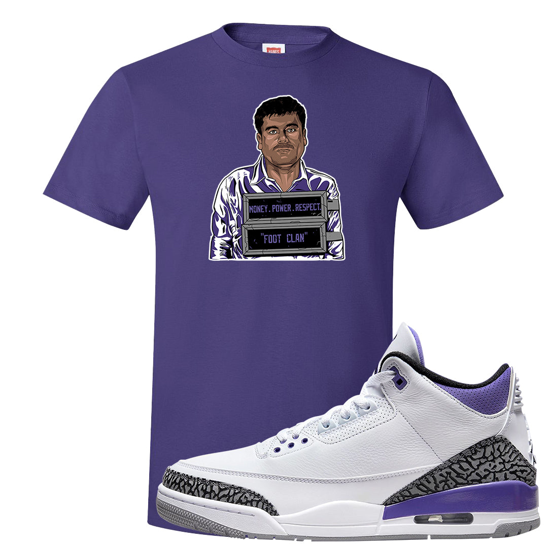 Dark Iris 3s T Shirt | El Chapo Illustration, Purple
