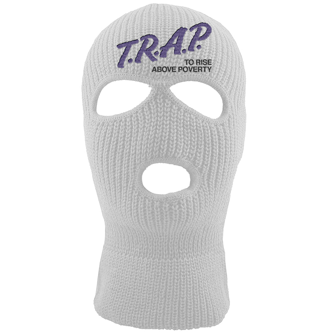 Dark Iris 3s Ski Mask | Trap To Rise Above Poverty, White