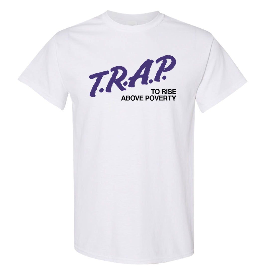 Dark Iris 3s T Shirt | Trap To Rise Above Poverty, White