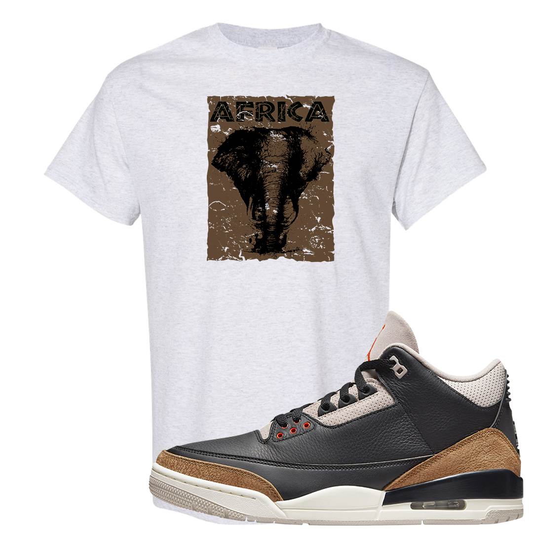 Desert Elephant 3s T Shirt | Africa Elephant, Ash