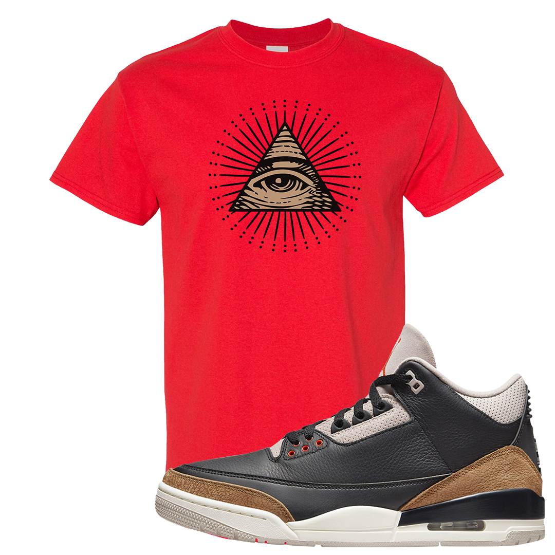 Desert Elephant 3s T Shirt | All Seeing Eye, Red