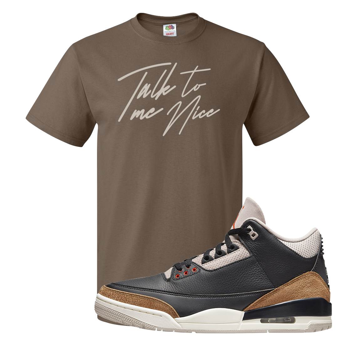 Desert Elephant 3s T Shirt | Talk To Me Nice, Chocolate