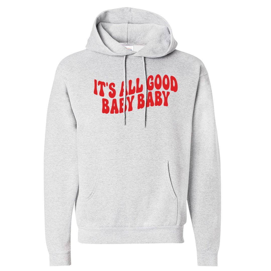 Fire Red 3s Hoodie | All Good Baby, Ash