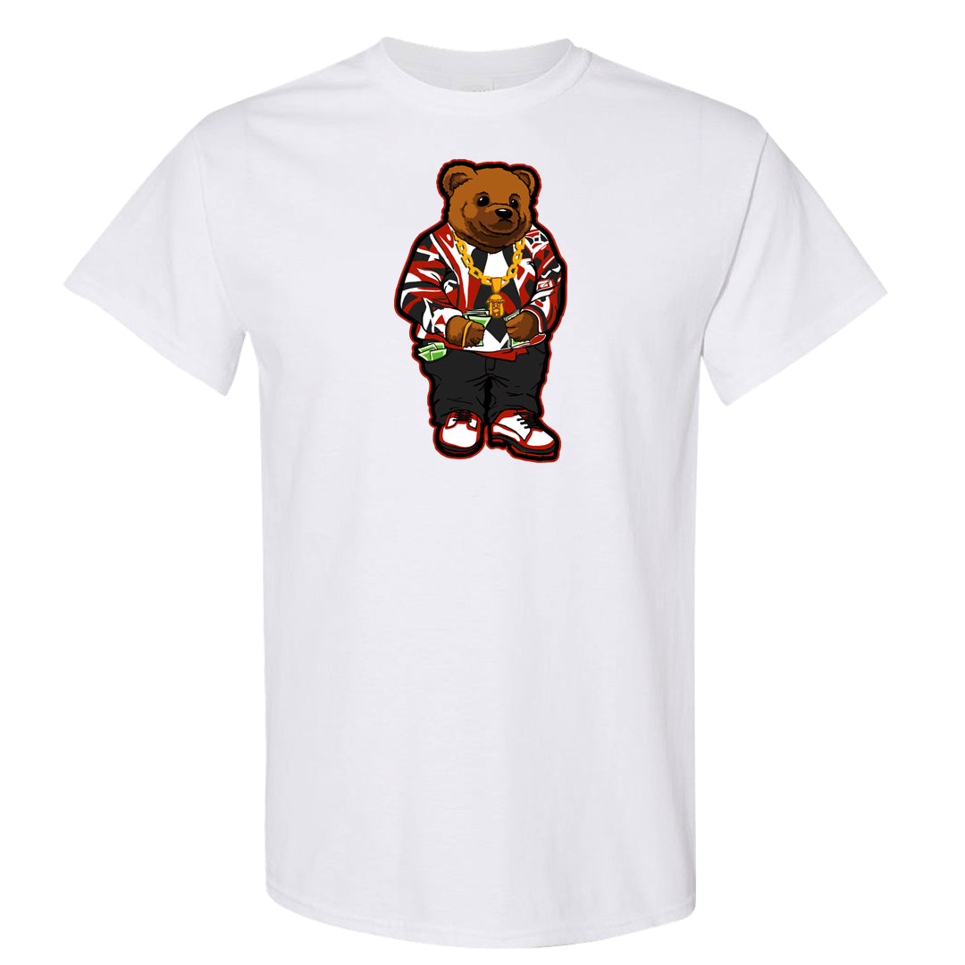 Fire Red 3s T Shirt | Sweater Bear, White