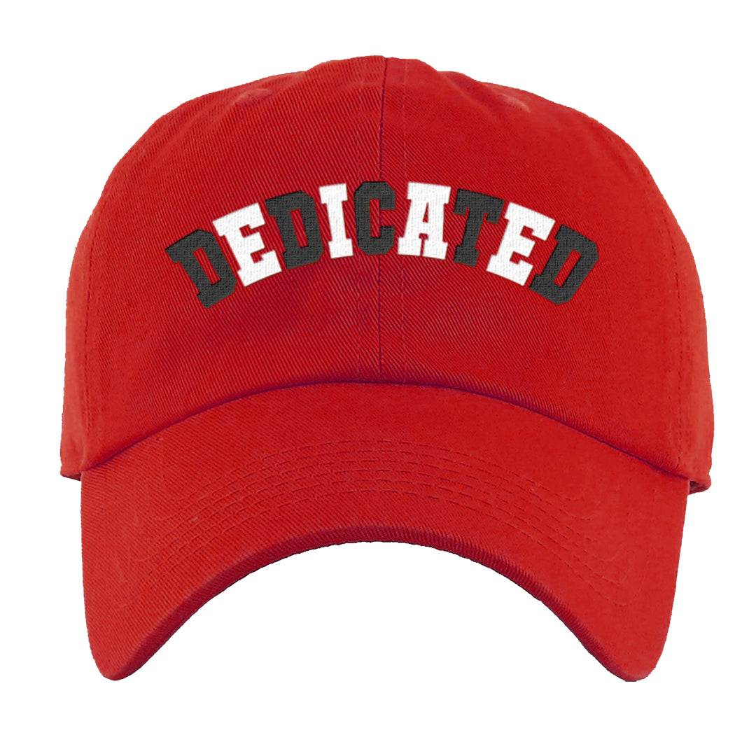 Fire Red 3s Dad Hat | Dedicated, Red