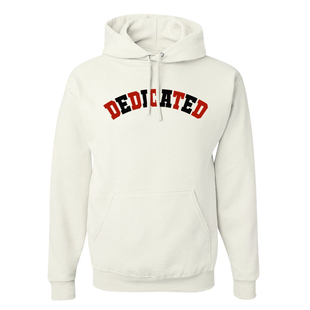 Fire Red 3s Hoodie | Dedicated, White